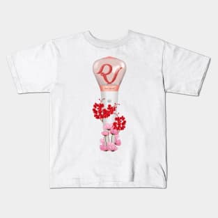 red velvet Floral Lightstick kpop Kids T-Shirt